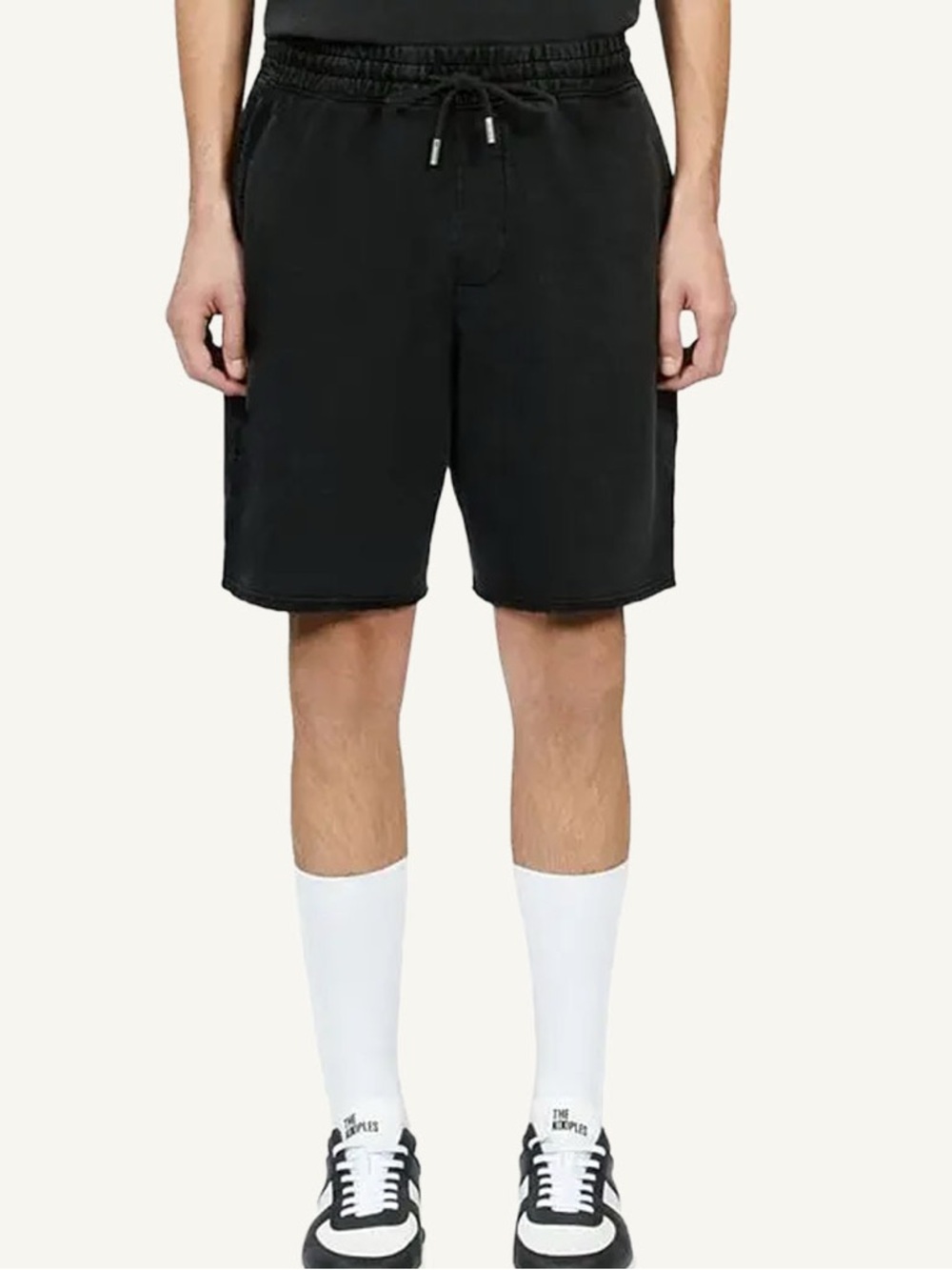 The Kooples Drawstring Shorts Black Cotton Mens Large